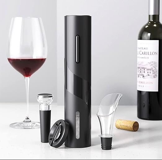 Kit Abridor de Vinho Elétrico de luxo com acessórios